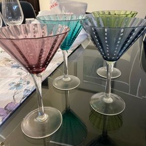 Set of 4 Martini Glasses